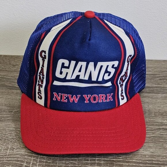 New York Giants NFL Size M - L Visor Hat Blue  Cap Adjustable Snapback New Era - Picture 1 of 15